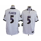nike nfl jerseys baltimore ravens #5 flacco white[game]