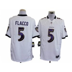 nike nfl jerseys baltimore ravens #5 flacco white[game]