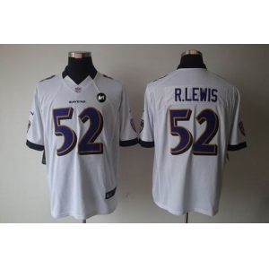 nike nfl jerseys baltimore ravens #52 r.lewis white[nike limited Art Patch]