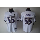 nike nfl jerseys baltimore ravens #55 suggs white[nike limited Art Patch]