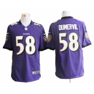 nike nfl jerseys baltimore ravens #58 dumervil purple[game]