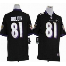 nike nfl jerseys baltimore ravens #81 anquan boldin black[game Art Patch]
