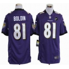 nike nfl jerseys baltimore ravens #81 anquan boldin purple[game Art Patch]
