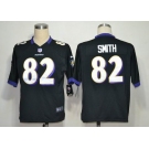 nike nfl jerseys baltimore ravens #82 smith black [game]