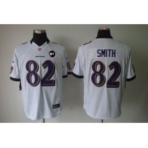 nike nfl jerseys baltimore ravens #82 smith white[nike limited Art Patch]