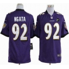 nike nfl jerseys baltimore ravens #92 ngata purple[game Art Patch]