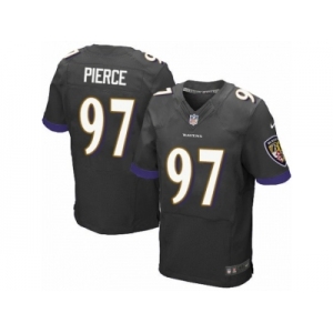Men Nike Baltimore Ravens #97 Michael Pierce Elite Black Alternate NFL Jersey