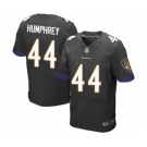Men's Baltimore Ravens #44 Marlon Humphrey Elite Black Alternate Football Jersey