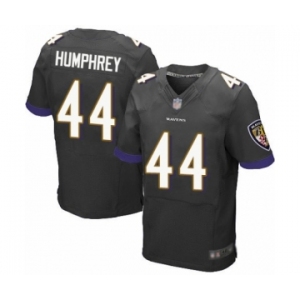 Men's Baltimore Ravens #44 Marlon Humphrey Elite Black Alternate Football Jersey