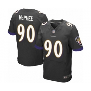 Men's Baltimore Ravens #90 Pernell McPhee Elite Black Alternate Football Jersey