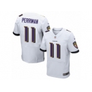 Men's Nike Baltimore Ravens #11 Breshad Perriman Elite White NFL Jersey