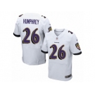 Men's Nike Baltimore Ravens #26 Marlon Humphrey Elite White NFL Jersey