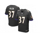 Men's Nike Baltimore Ravens #37 Javorius Allen Elite Black Alternate NFL Jersey