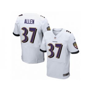 Men's Nike Baltimore Ravens #37 Javorius Allen Elite White NFL Jersey