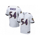 Men's Nike Baltimore Ravens #54 Tyus Bowser Elite White NFL Jersey