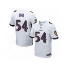 Men's Nike Baltimore Ravens #54 Zach Orr Elite White NFL Jersey