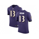 Nike Baltimore Ravens #13 John Brown Purple Team Color Men Stitched NFL Vapor Untouchable Elite Jersey