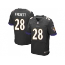 Nike Baltimore Ravens #28 Anthony Averett Black Alternate Men Stitched NFL New Elite Jersey