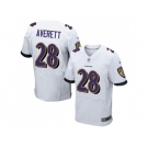 Nike Baltimore Ravens #28 Anthony Averett White Men Stitched NFL New Elite Jersey