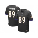 Nike Baltimore Ravens #89 Mark Andrews Black Alternate Men Stitched NFL New Elite Jersey