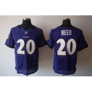nike nfl baltimore ravens #20 reed purple[elite]