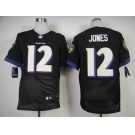 nike nfl jerseys baltimore ravens #12 jones black[New Elite]