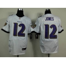 nike nfl jerseys baltimore ravens #12 jones white[new Elite]