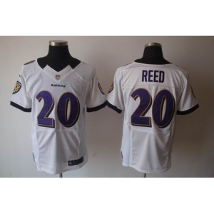 nike nfl jerseys baltimore ravens #20 reed white[elite]