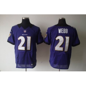 nike nfl jerseys baltimore ravens #21 webb purple[elite]