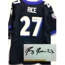 nike nfl jerseys baltimore ravens #27 ray rice black[Elite signature]