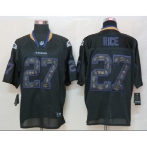 nike nfl jerseys baltimore ravens #27 ray rice black[Elite united sideline]