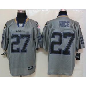 nike nfl jerseys baltimore ravens #27 ray rice grey[Elite lights out]