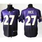 nike nfl jerseys baltimore ravens #27 ray rice purple-grey[Elite drift fashion][second version]