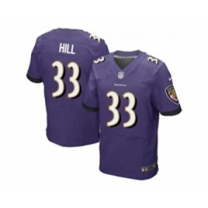 nike nfl jerseys baltimore ravens #33 will hill purple[Elite][hill]