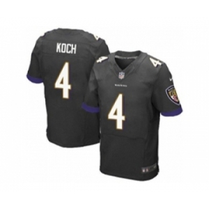 nike nfl jerseys baltimore ravens #4 koch black[Elite]