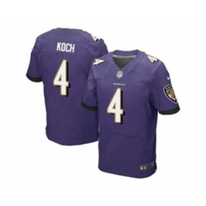 nike nfl jerseys baltimore ravens #4 koch purple[Elite]