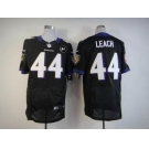 nike nfl jerseys baltimore ravens #44 leach black[Elite Art Patch]