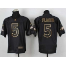 nike nfl jerseys baltimore ravens #5 flacco black[Elite gold lettering fashion]