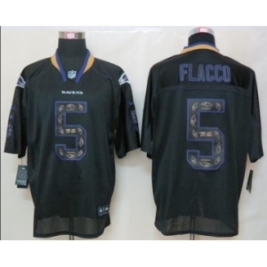 nike nfl jerseys baltimore ravens #5 flacco black[Elite united sideline]