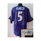 nike nfl jerseys baltimore ravens #5 flacco purple[Elite signature]
