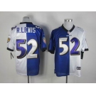 nike nfl jerseys baltimore ravens #52 r.lewis purple-white[Elite split]