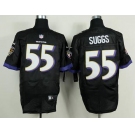 nike nfl jerseys baltimore ravens #55 suggs black[new Elite]