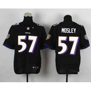 nike nfl jerseys baltimore ravens #57 mosley black[Elite]