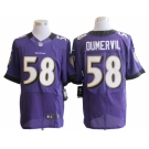 nike nfl jerseys baltimore ravens #58 dumervil purple[Elite]