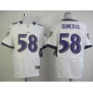 nike nfl jerseys baltimore ravens #58 dumervil white[Elite]