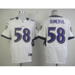 nike nfl jerseys baltimore ravens #58 dumervil white[Elite]