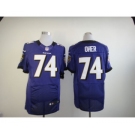 nike nfl jerseys baltimore ravens #74 oher purple[Elite]