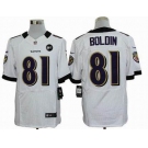 nike nfl jerseys baltimore ravens #81 anquan boldin white[elite Art Patch]