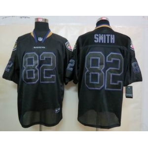 nike nfl jerseys baltimore ravens #82 smith black[Elite lights out]