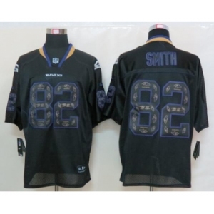 nike nfl jerseys baltimore ravens #82 smith black[Elite united sideline]